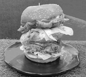 Big Bite Double Chicken Burger