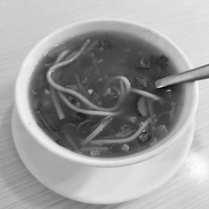 Hot Garlic Noodle Soup