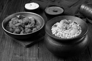 Karisal Seeraga Samba Chicken Biriyani With Chicken 65