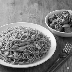 Veg Chowmein [Half] with Paneer Chilli Combo
