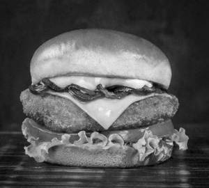 Spicy cheese paneer burger