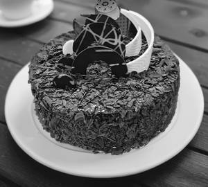 Eggless chocolate flax cake