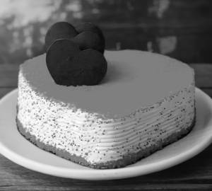 Anniversary cake love you heart