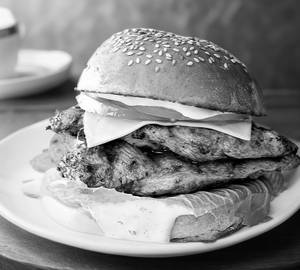 Chicken cheese grilled burger