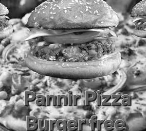 Spl Paneer Pizza with Burger