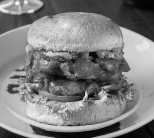 Devil chicken burger