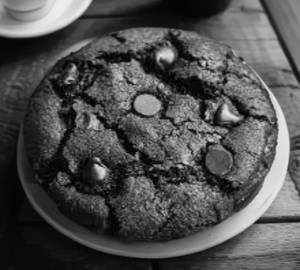 Eggless Double Chocolate Chip Cookie