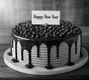 Happy New Year Chocolate Cake 500Gm