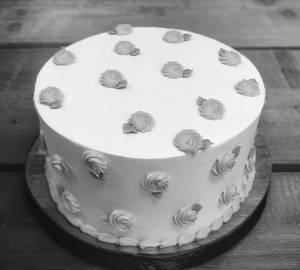 Eggless nozzle vanilla cake