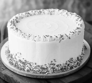 Eggless mango cake