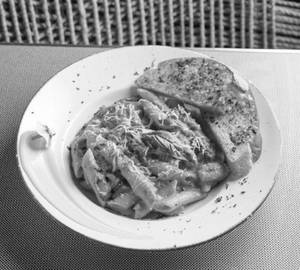 Pink sauce pasta
