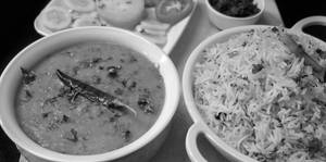 Jeera Rice With Dal Fry
