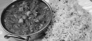 Mushroom Kaleji With Jeera Rice