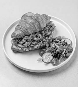 Malabar Ghee Roast Croissant Sandwich (chicken)