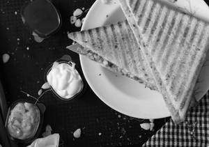 Cream cheese corn sandwich