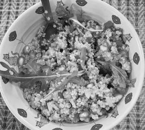 Quinoa, Apricots, Bell Pepper, And Pomegranate