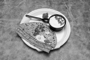 2 Paneer Paratha with Dahi