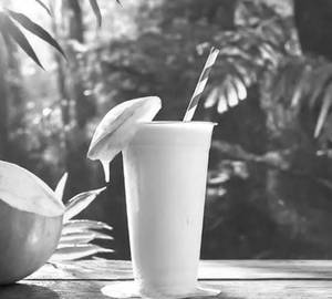 Tender coconut milk shake