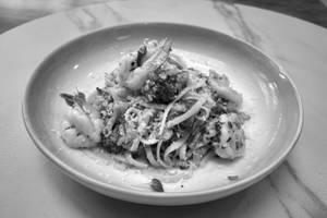 Linguini Jalapeño with Prawns