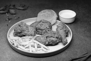 4 Pc Broasted Chicken + 1 Bun + French Fries + Mayo
