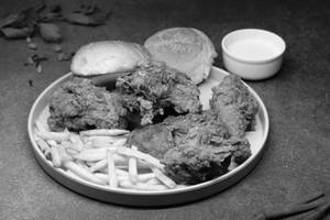 8 Pc Broasted Chicken + 2 Bun + French Fries + Mayo