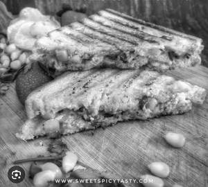 Sweet corn cheese grilled sandwich