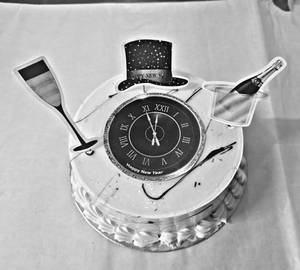 New Year 2026 Special Chocolate Cream Cake (500Gm)