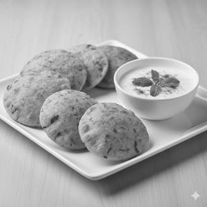 Methi Puri + Dahi (6 pcs)