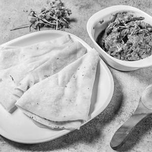 3 Rumali Roti With Kadai Chicken [Half]                        
