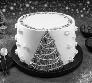 Christmas Special Xmas Tree Chocolate Truffle Cake [500 Gms]