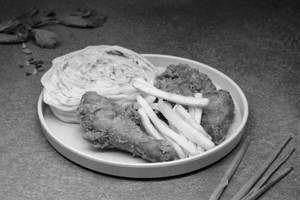 2 Pc Broasted Chicken + 6 Porotta + French Fries