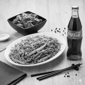 Chicken Hakka Noodles+chilly Paneer+coke (250ml) Combo