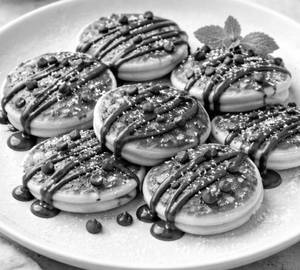 Triple Chocolate Mini Pancakes