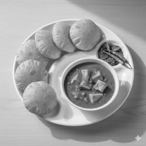 Puri + Paneer (6pcs)