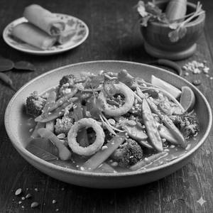 Crispy Vegetable & Onion Thai Lemon Sauce