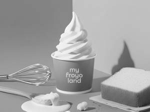 Vanilla Cake Batter Frozen Yogurt