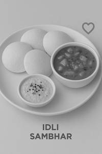 Idly Sambhar [4 Pc] + Sambhar & Chutney (100% Restaurant Menu Price)