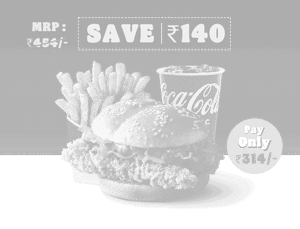Fiery Chicken Burger Meal