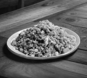 Double egg fried rice