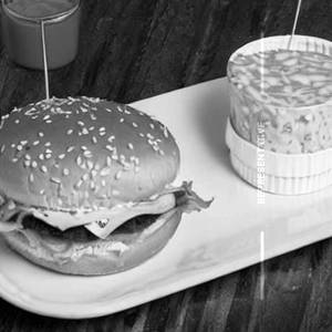 Cheese paneer patty burger