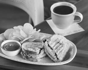 Smoked Chicken Ham And Egg Sourdough Sandwich