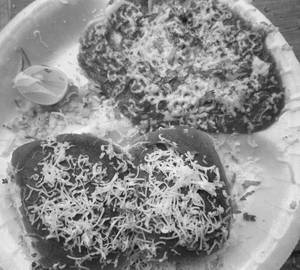 Cheese pav bhaji