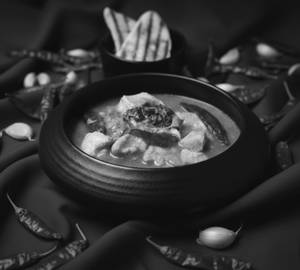 Rajasthani Junglee Murg Soup [250ml] With Ghee Grilled Pav