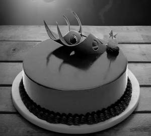 Eggless chocolate truffle cake