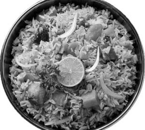 Prawn biryani