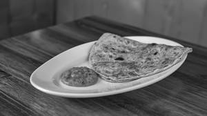 Paneer Paratha With Achaar