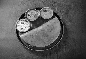Ghee Garlic Podi Roast Dosa