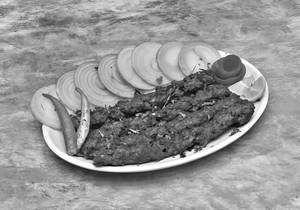 Mutton Kasturi Seekh Kebab
