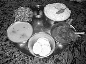 Chicken Kosha Thali