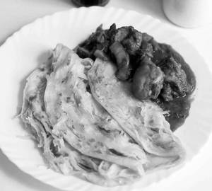 Parota (2) with chicken curry